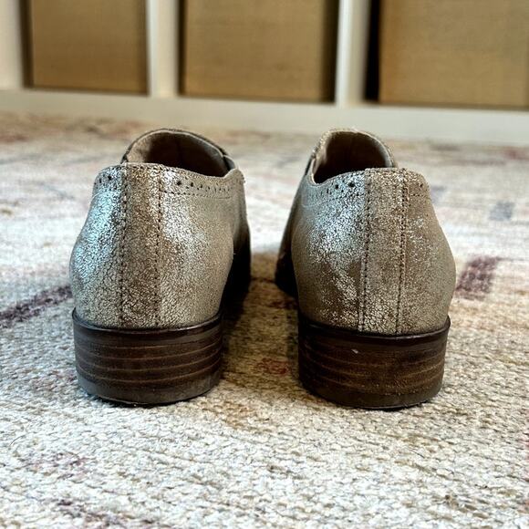 Liendo by Seychelles Anthropologie Shooties Leather Distressed Gold Fall Size 9 - Picture 5 of 14